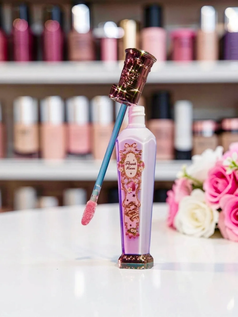 Berry Bomb Lip Gloss - Flower Knows and makeup bag